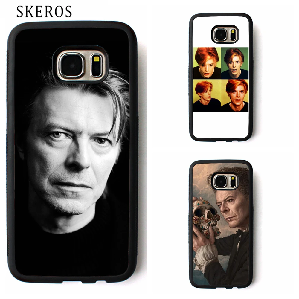 SKEROS David Bowie cover phone case for samsung galaxy S3 S4 S5 S6 S7