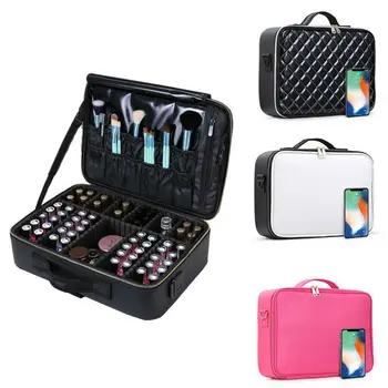 

3 Colors Luxury Cosmetic Organizer Box Case Makeup Bag Travel Beauty Professional Display