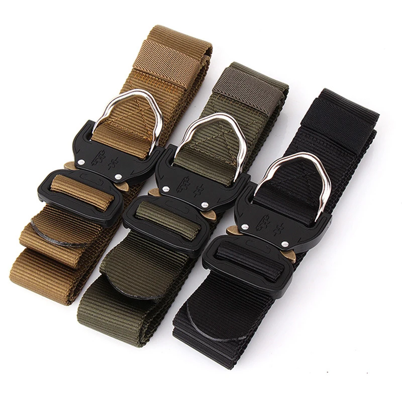 New 2019 Quick Release Metal Buckle Tactical Belt 1000D Oxford Quick To Dry Outdoor MOLLE Military SWAT Air Gun Paintball belt