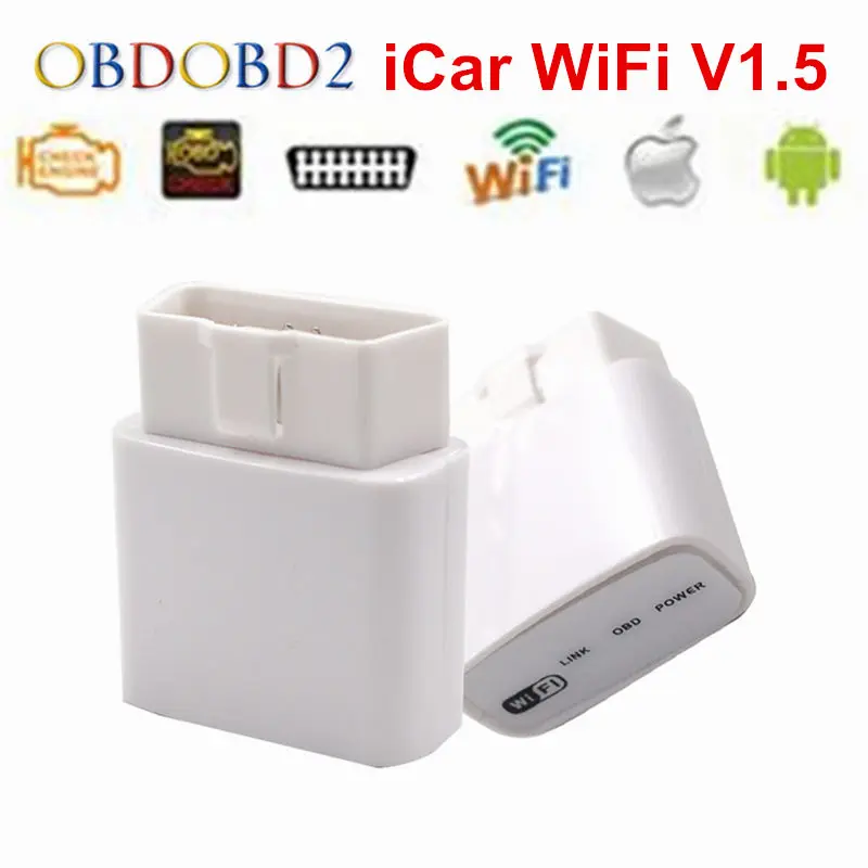 Vgate, Wi-Fi ИКАР OBDII ELM327 100% оригинал iCar WI-FI OBD2 диагностический сканер для iOS/Android PC Икар ELM327 WI-FI код читателя