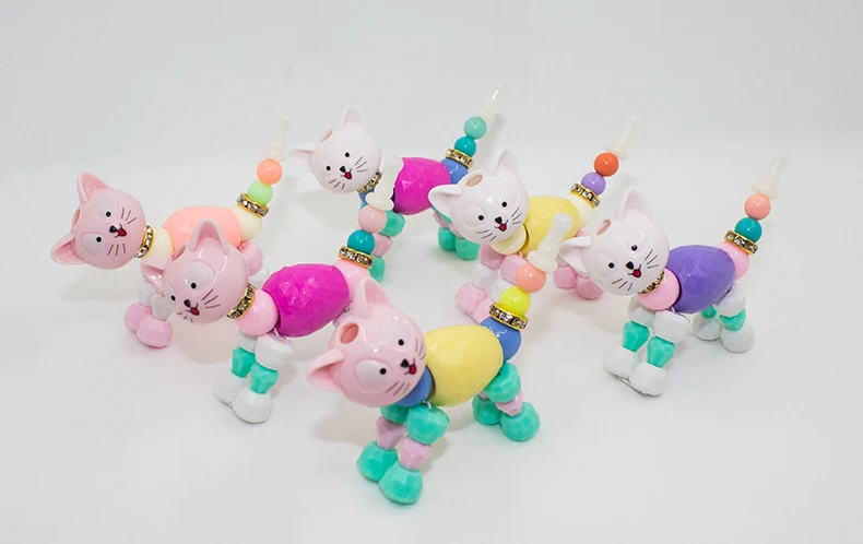 

Cat Bracelet Magic Tricks Creative Children Magic Toy Bracelet Surprise Girl's DIY Jewelry 2018