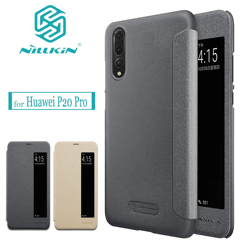 

Nilkin Coque for Huawei P20 Pro Case Nillkin PU Flip Leather Business Phone Back Protective Cover Shell for Huawei P20 Pro Capa