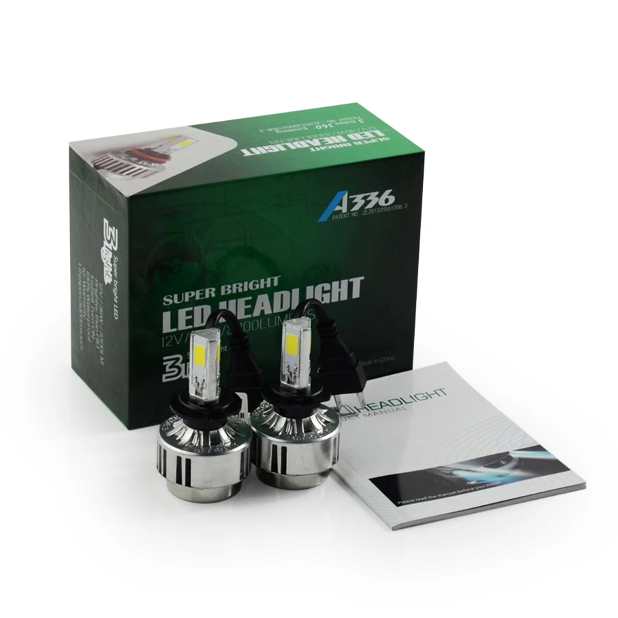 Car Headlight LED H7 72W Lamp Fog Lamp 6600 LM Car h7 HeadLamps White 6000K FOR
