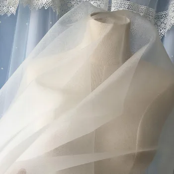 

2018 NEW Fashion quanlity 2M/lot white hard net fabric for wedding dress support DIY material accessories styled hard yarn