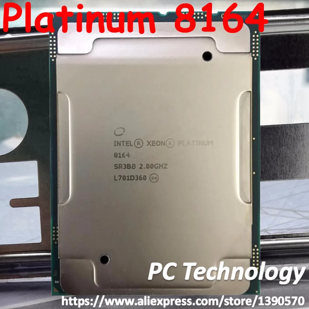 Процессор Intel Xeon Platinum 8164 SR3BB Platinum8164 2,00 м кэш 35,75 ГГц 26 ядер 150 Вт LGA3647