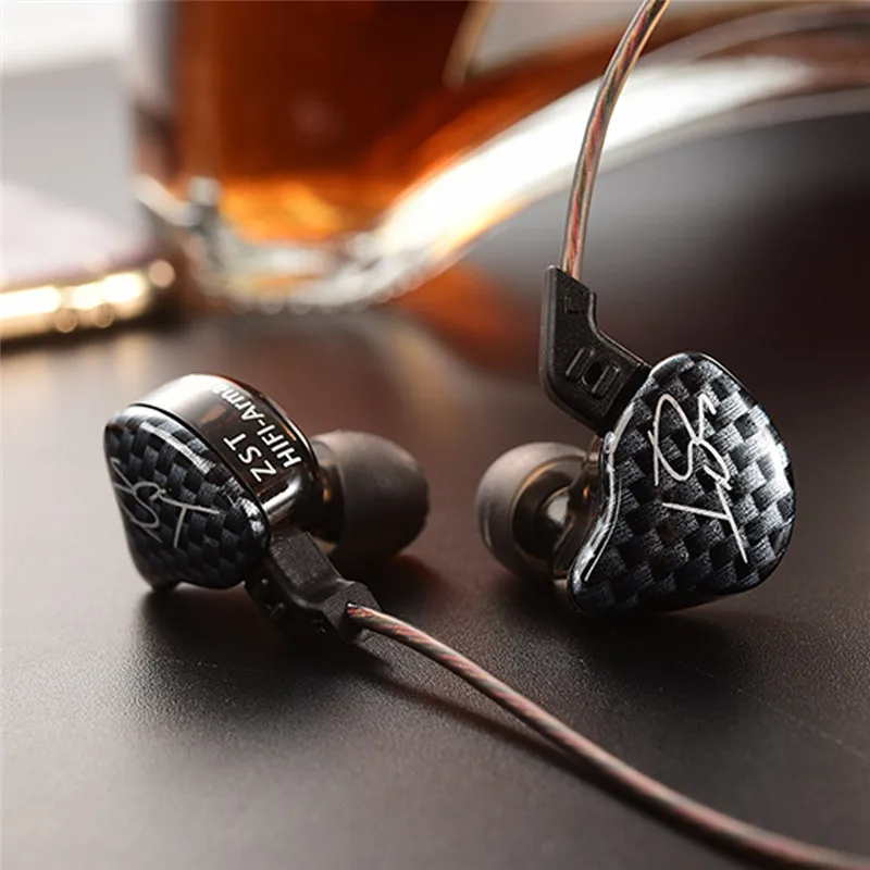 New KZ ZST Armature HiFi Music Sports Earbuds Dual Driver Earphone Detachable Cable In Ear Audio