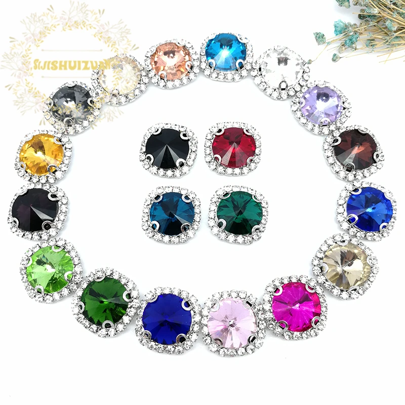 Mix Color Satellite Shape Drill Side Chain Crysta Glass Sewing Rhinestones With Claw Diy Women S Shose And Wedding Dresses Sew Rhinestones Rhinestone With Clawmixed Color Aliexpress