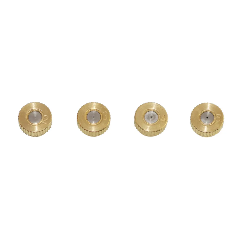 10Pcs 0.2/0.3/0.4/0.5mm Low Pressure Brass Fog Misting Nozzles Connectors Garden Water Irrigation Sprinkler Fitting garden sprinkler irrigation sprinklers garden irrigation nozzle garden sprayer nozzles irrigation fittings