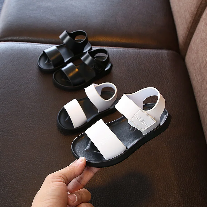 

Girls Sandals Kids Leather Shoes Children Boys Gladiator Shoes Sandals Baby Flat Beach Shoes Toddler Kids Casual White Shoes