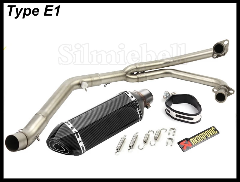 Без шнуровки MT03 Akrapovic мотоцикл глушитель Escape Moto полная система передний