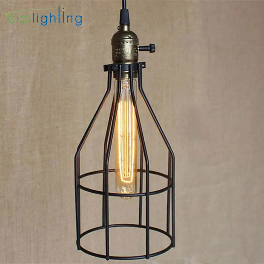

American country style retro industrial minimalist knob switch pendant lamp lights art decor nordic lamparas colgantes abajur