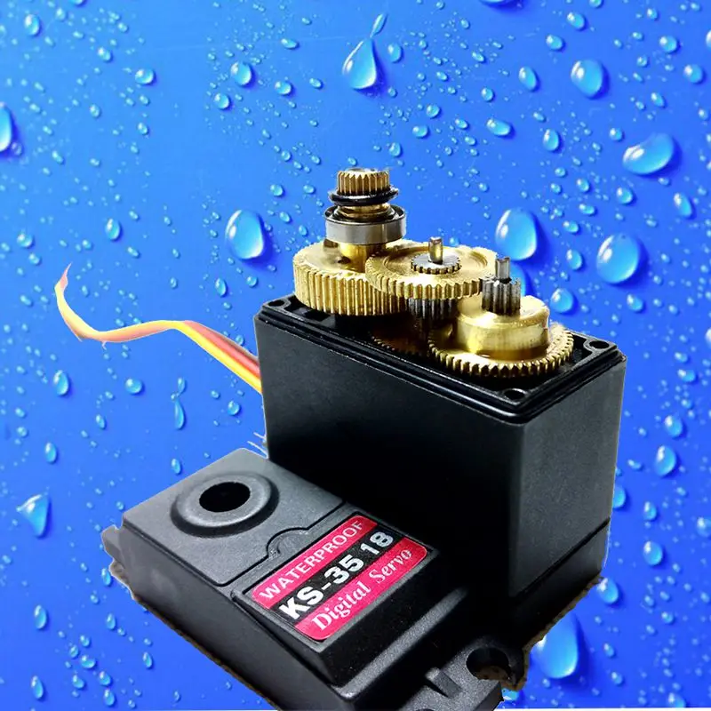 Billige 15 kg Wasserdicht Servo Hohe Drehmoment Full Metal Gear Servo Motor für Roboterarm Roboter Modell DIY RC Spielzeug unsere hersteller großhandel