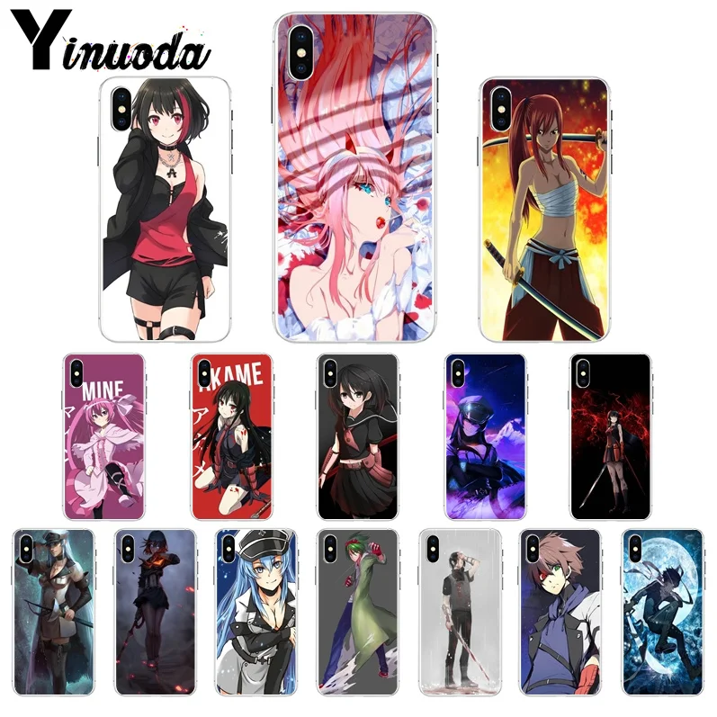 

Yinuoda Akame Ga Kill Anime Soft Silicone TPU Phone Cover for iPhone 6S 6plus X Xs MAX 7 7plus 8 8Plus 5 5S XR