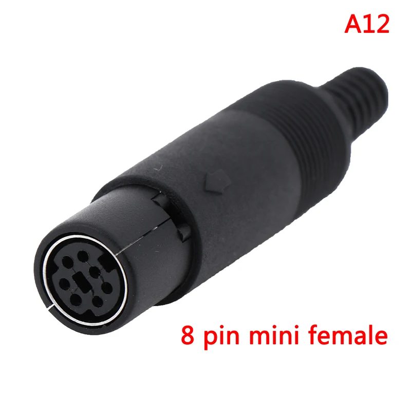 Новые Полезные мини-разъем DIN разъем 3/4/5/6/7/8 PIN кабель системного блока крепление для мальчиков и девочек - Цвет: A12