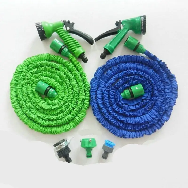 

3X Expandable Magic Flexible Water Hose with 7in1 Spray Gun Nozzle 25FT-125FT Irrigation System Garden Hose Water Gun Pipe