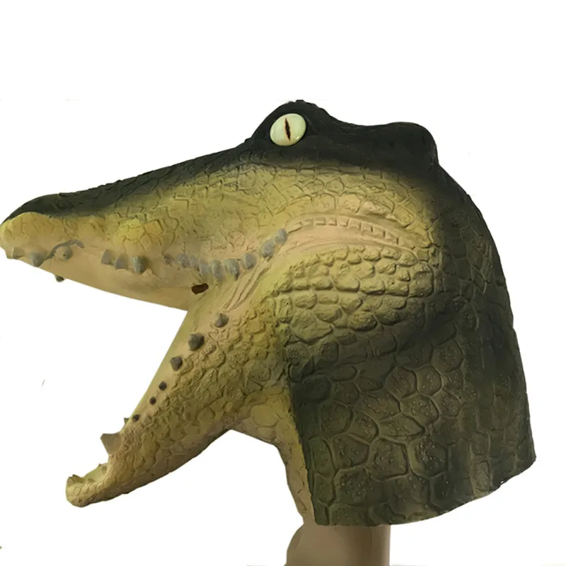 

Creepy Horror Crocodile Animal Mask Latex Full Face Adult Mask Costume Carnival Halloween Party Masks