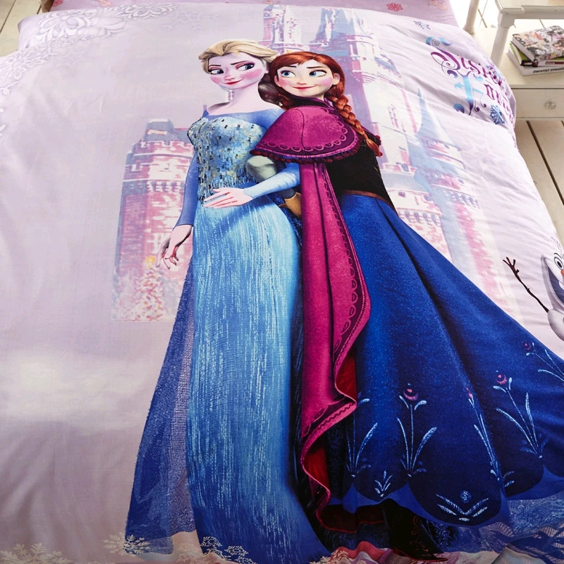 ديزني المجمدة إلسا آنا الفراش مجموعات الفتاة الأطفال ديكور غرفة نوم 100% القطن ملاءات حاف مجموعة غطاء 3/4 pcs لا حشو ديزني المجمدة إلسا آنا الفراش مجموعات الفتاة الأطفال ديكور غرفة نوم 100% القطن ملاءات حاف مجموعة غطاء 3/4 pcs لا حشو