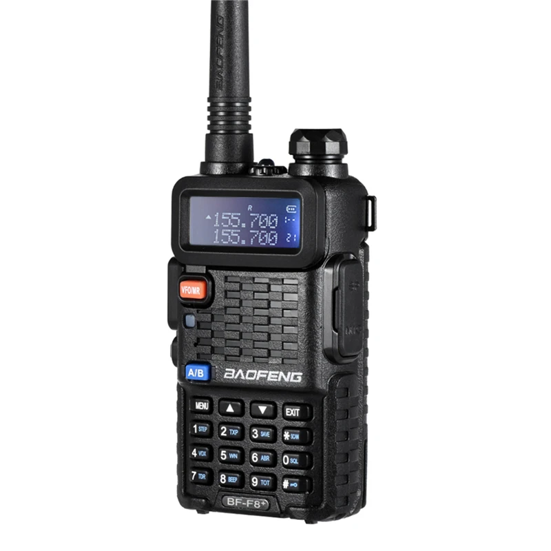 2PCS Original BaoFeng F8+ Long Distance Woki Toki Police Talkie Walkie 5km Range Two Way Radio Walky Talky Ham Radio HF Receiver