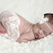 Новое поступление маленьких фотографические реквизит Костюмы прекрасный Кружево Брюки для девочек с Головные уборы белый полый Стиль Брюки для девочек для новорожденного малыша