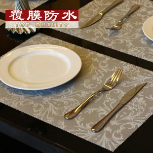 European High-grade Waterproof Cloth Pvc Coasters Placemat Coasters Western-style Food Kitchen Table Mats Placemats For Table European High-grade Waterproof Cloth Pvc Coasters Placemat Coasters Western-style Food Kitchen Table Mats Placemats For Table