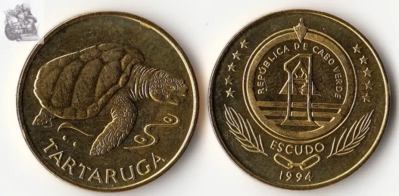 

Cape Verde 1 Escudo Coin Africa 100% real and Original Coins for Personal Collection UNC New