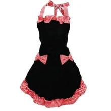 Бутик Uhome мода прекрасный принцесса Сельский Стиль Хлопковый в сетку узор рабочие повара Кухня готовка женская мода