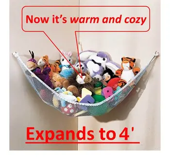 

Hanging Toy Hammock Net Stuffed Jumbo Animals Organizer Storage Organizer New Kids Toys Kitchen wall-mounted Storage Boxes