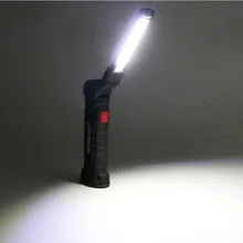 Светодиодный светильник-вспышка портативный COB ручной подвижный usb зарядный рабочий светильник Многофункциональный складной аварийный светильник s инспекционная лампа