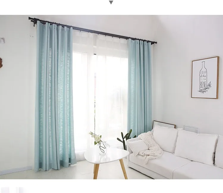 Новинка Япония сплошной цвет мешковины плотные шторы для гостиной окна шторы для спальни шторы на заказ