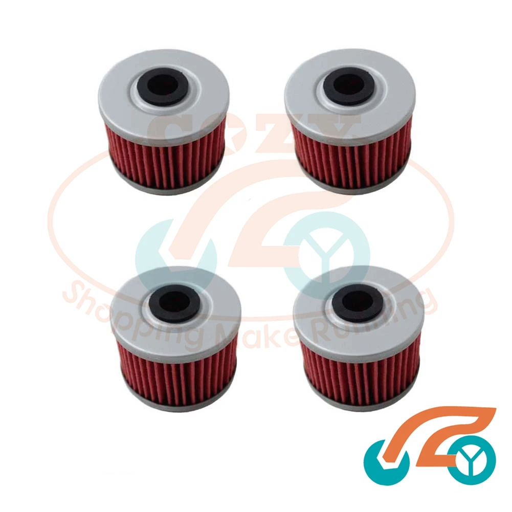 4X Oil Filter FOR Honda TRX Rancher Foreman FourTrax ATC ATC250ES CBX