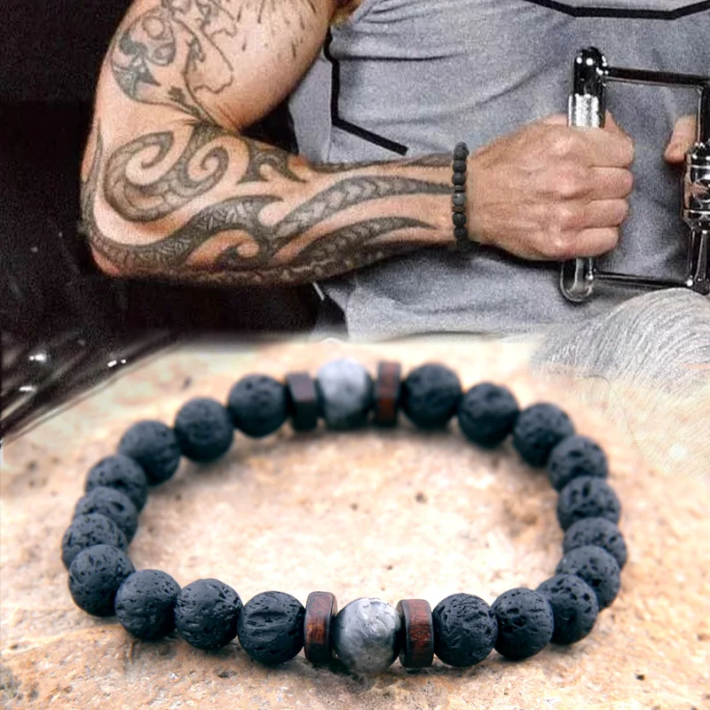 

NATURAL MOONSTONE BEAD TIBETAN BUDDHA BRACELET,CHAKRA LAVA STONE DIFFUSER BRACELET, WITH GIFT BAG FREE