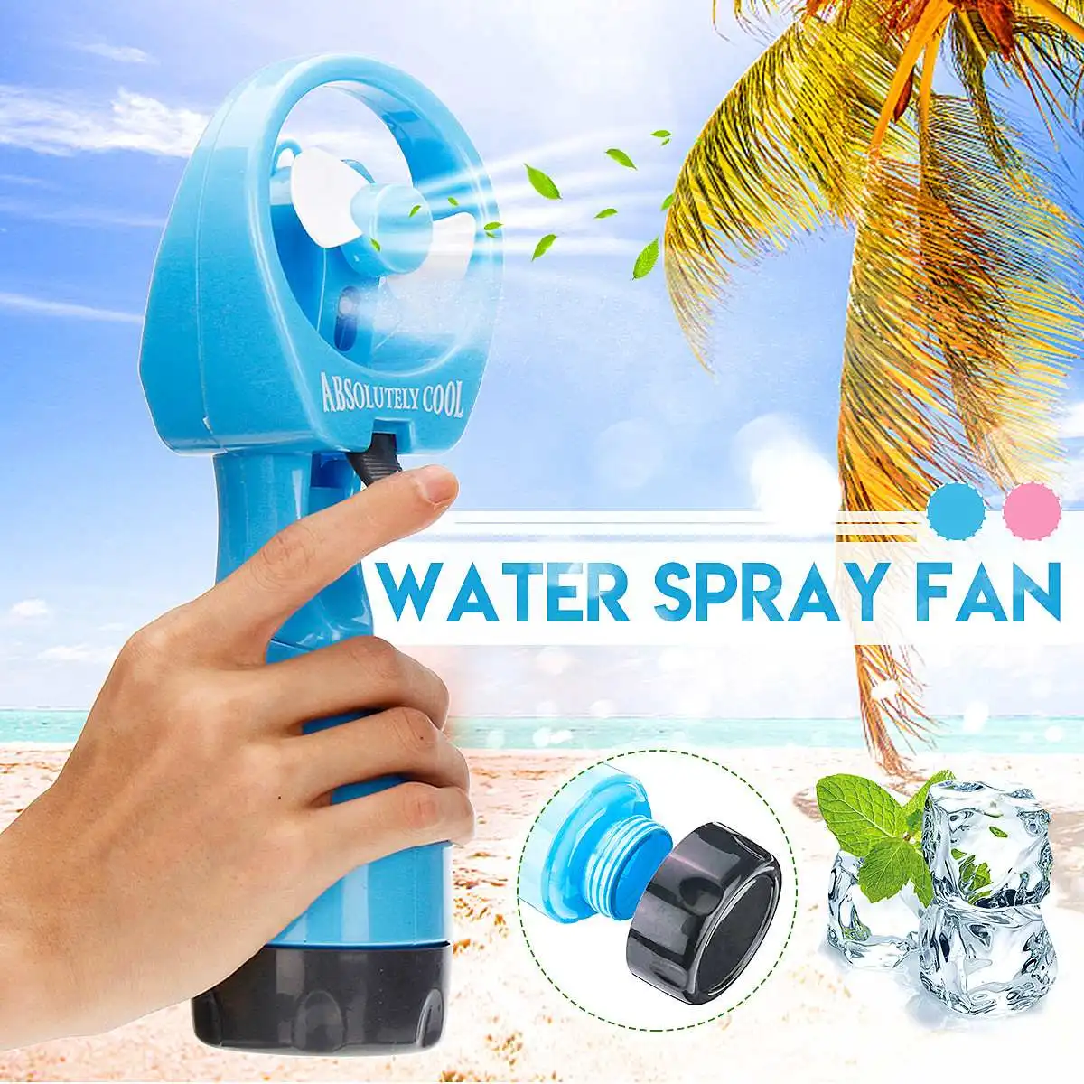 

New Mini Ventilator Portable Handheld Water Spray Fan Powerful Mini Outdoor Water Spray Cooling Fan Air Humidifier Cooler Fan