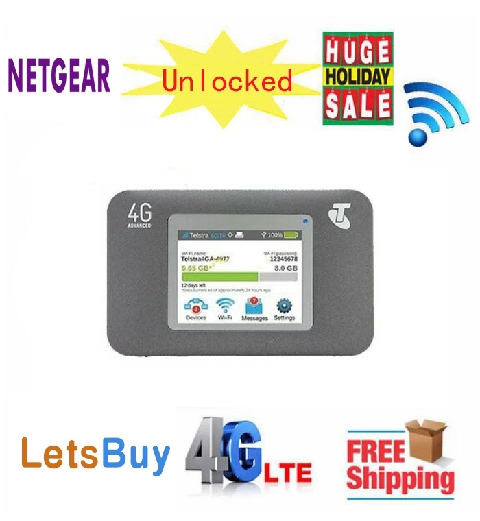 

Unlocked Netgear Aircard 782S (AC782S) 4G LTE Mobile Hotspot CAT4 Wifi Router Aircard Sierra 782s plus Jump Boost Data line