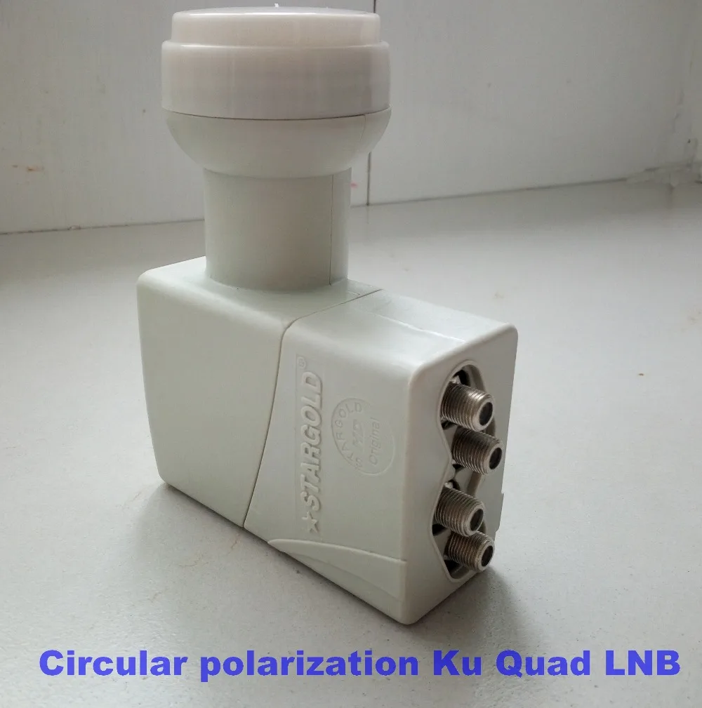 

Circular polarization Quad LNB 10.75GHz Best Signal digital HD KU Band waterproof High Gain Low noise satellite Dish LNB