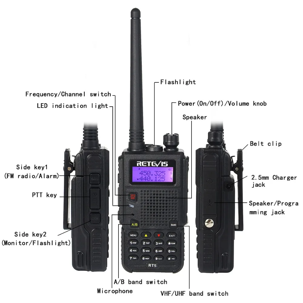 Radio Station Communicator Transceiver Amateur Radio Transceiver Rt5  Walkie Aliexpress