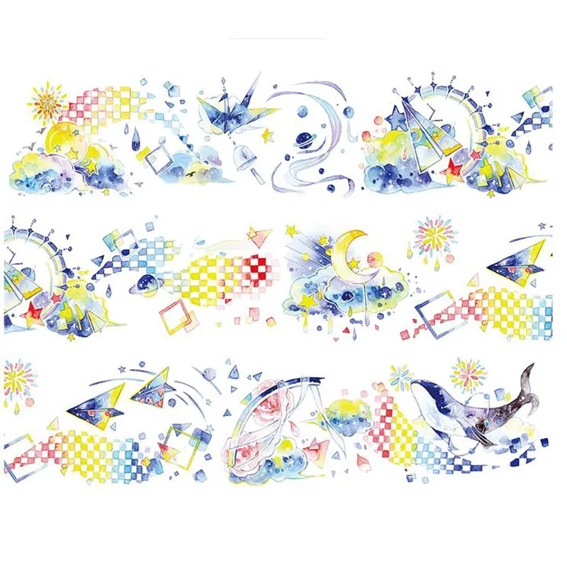 

1 Pcs Kawaii New Ocean Whale Paper Washi Tape Animal Masking Tapes Diary Album Scrapbooking Decoration Stationery