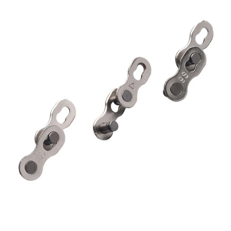 Discount 1 Pair Bicycle Chains Mountain Bike Chain Connector for 6/7/8/9/10 11 Speed Quick Link Repair Tool Parts Cycling Bicycle Chain 1