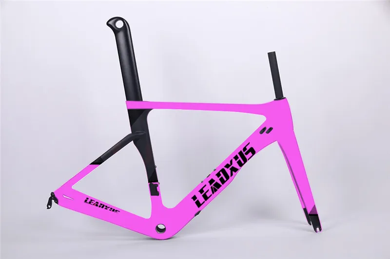 Clearance LEADXUS GAM180 Strong Aero Carbon Fiber Bicycle Frame Road Aero Bike Carbon Frame Many Colors Choice 32