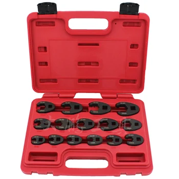 

MADE IN TAIWAN Single Opening Tubing Wrench Kit 1/2 3/8 driving end