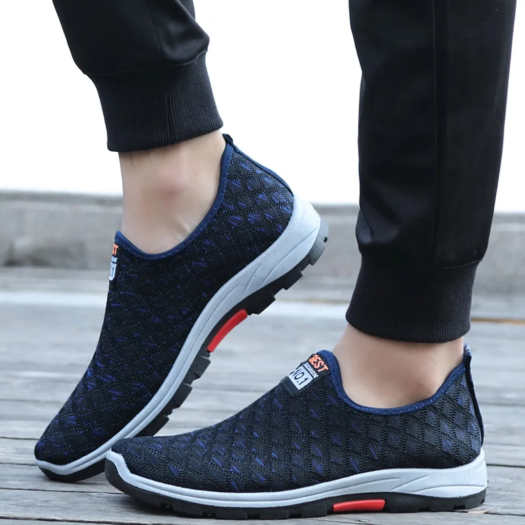 Men sunmer Casual shoes Men's Lightweight Breathable Fashion Leisure Shoes Running Sport Casual Shoes Sneakers#G3