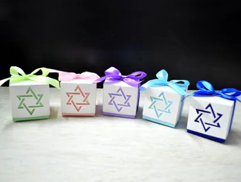 

Laser Cut Star shaped Paper Candy Box baby birthday party favor box holder