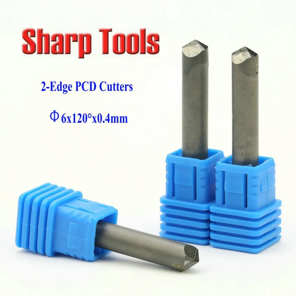 V CNC Cutter Engraving Diamond Router Bits for Stone Granite, 2 Edge