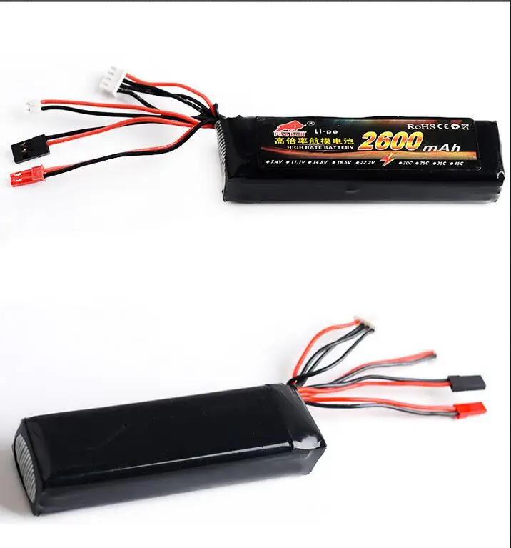 1 шт. 11,1 V 2600mAh 8C 3S Li-Poly RC батарея для Walkera DEVO 7 DEVO 10 DEVO12E F12E WFLY9 RadioLink AT9 AT10 передатчик