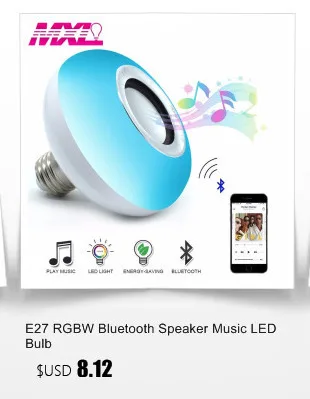 E27 Smart RGB RGBW Беспроводной Bluetooth Динамик музыка играет затемнения Светодиодная лампа с 24 клавиши Дистанционное управление