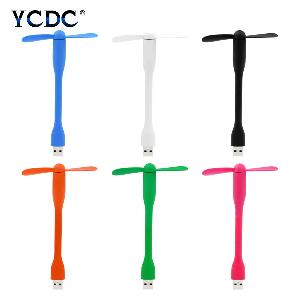 

removable USB Gadgets Low power Mini USB Fan Cute Portable Flexible Bendable for Powerbank for PC for laptop For OTG