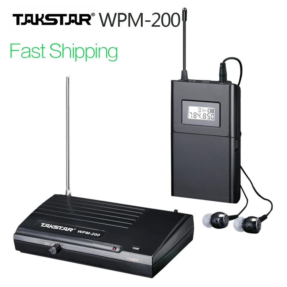 Подлинная TAKSTAR WPM 200 UHF Беспроводная система монитора профессиональный этап в ухо