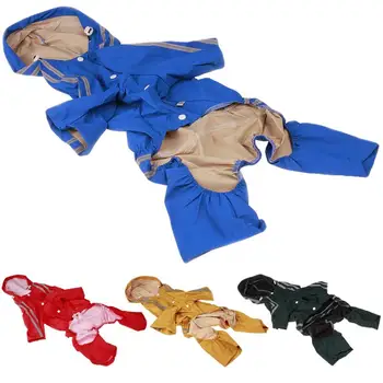 

Best Quality Fashion Designed Hooded Large Size Dog Raincoat Puppy Pet Product Dog Raincoat Pet Supplies Puppy Hoodies