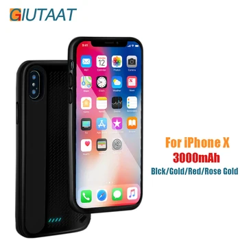 

Battery Case For iphone X 3000mAh Power Bank Charging External Battery Cover Pack For iphone X Rechargeable