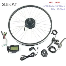 Когда-нибудь 48V250W электрическое преобразование велосипедов комплект с LCD3 E-bike заднего вращения колеса Ступицы двигателя с спицами и ободом