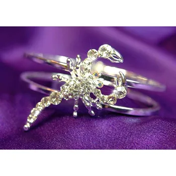 

Scorpion Clear Austrian Crystal Cuff Bangle Bracelet CB020